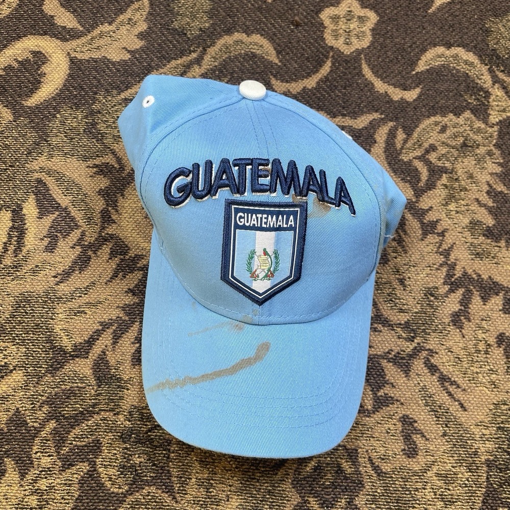 Guatemala Soccer Team Official Licensed Soccer Cap Blue Rhinox New Dirty B